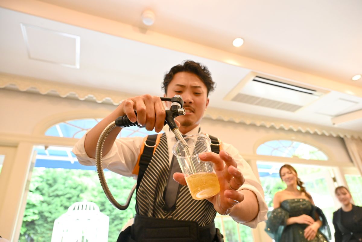 ＃ビールサーブ